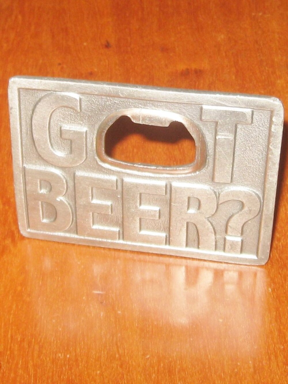 Vintage Got Beer Belt Buckle Bottle Opener 1999 Bergamot Belt G259 Made in USA